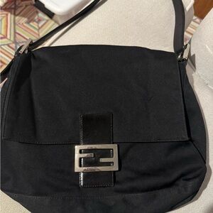 Fendi Black Bag with Silver Detail